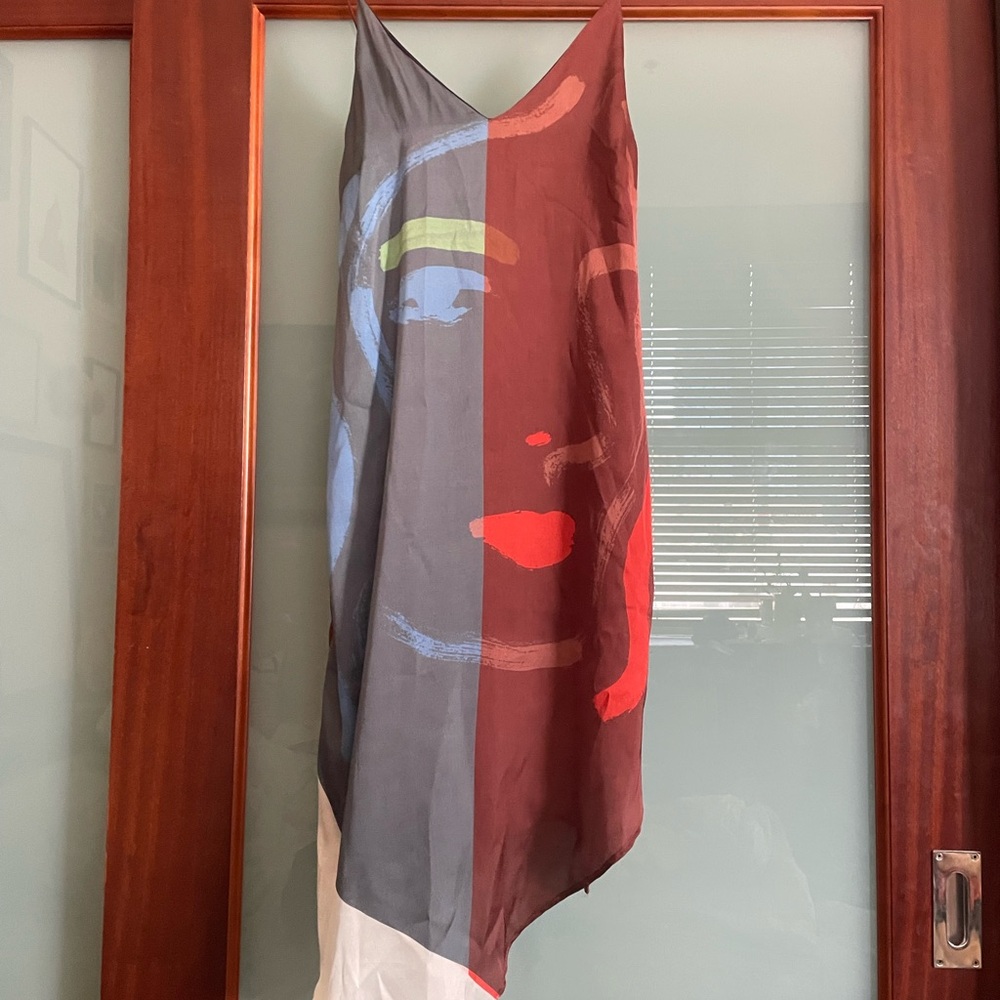 Zara Abstract Face Dress